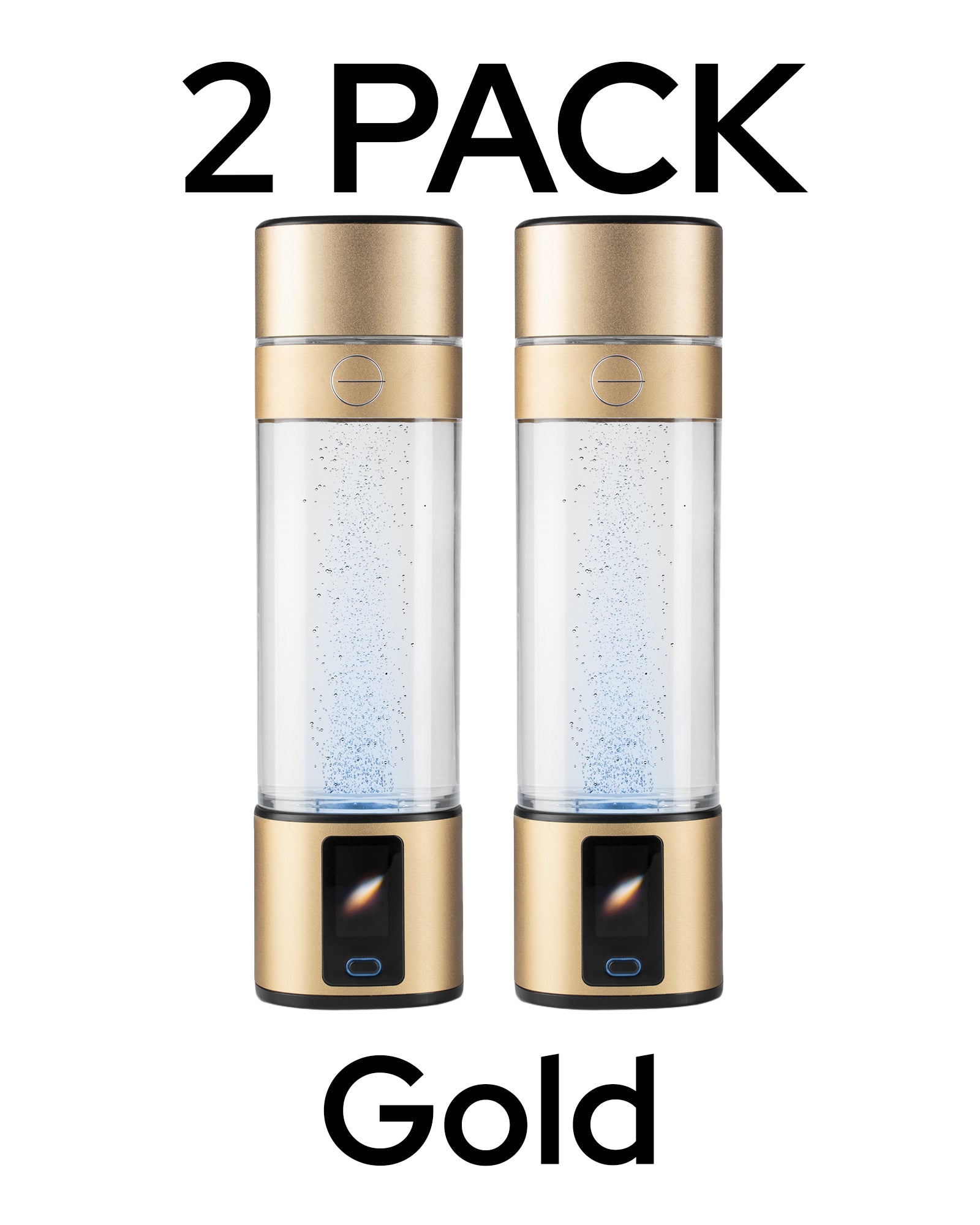 2 PACK CELLPOWER HYDROGEN WATER BOTTLE DESERT GOLD
