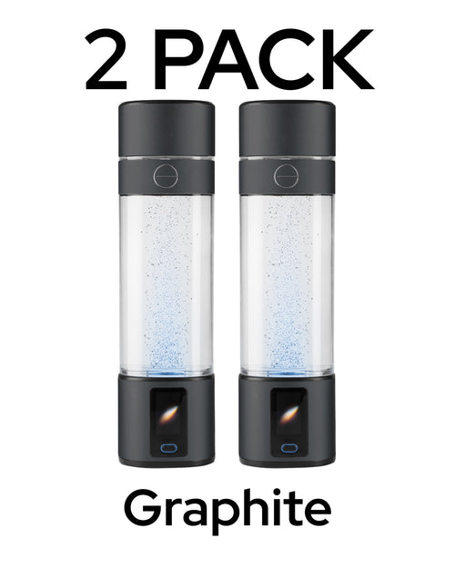 2 PACK CELLPOWER HYDROGEN WATER BOTTLE GRAPHITE SAND